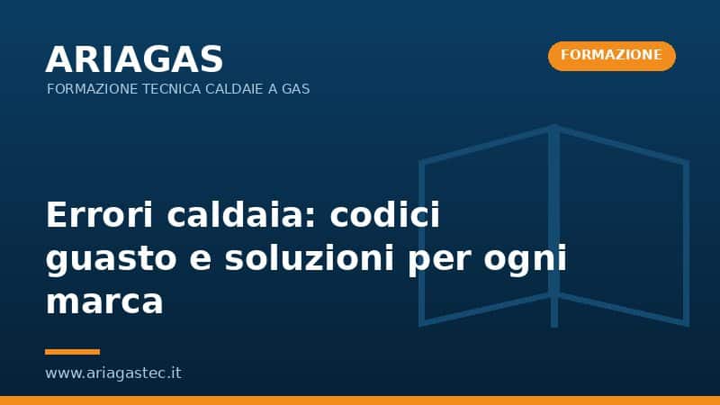 Errori caldaia